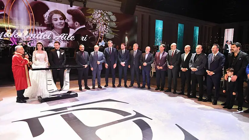 Kayseri protokolü Kilit ve Büyüksimitçi çiftinin mutluluğuna şahitlik etti