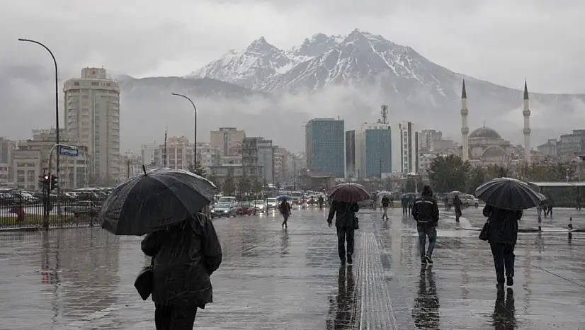 Kayseri serinliyor: 3 gün üst üste sağanak yağış var!