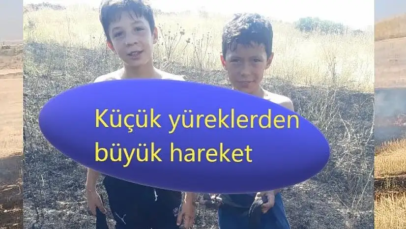 Kayseri Tomarza'da herkes bu iki kahraman çocuğu konuşuyor