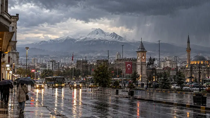 Kayserililere serinleten haber: 3 gün boyunca sağanak yağış var!