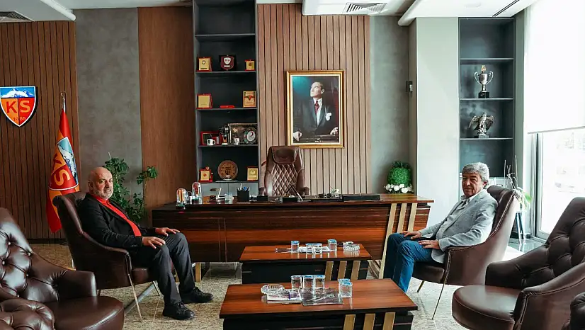 Kayserispor tesislerinde önemli görüşme! Ataş ve Çamlı ne konuştu?