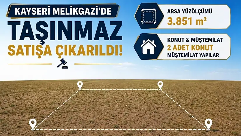 Kayseri'de icradan 42 milyonluk satış