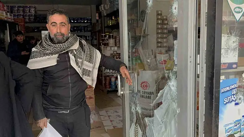 2 milyon lira haraç alamayınca marketi kurşunladılar