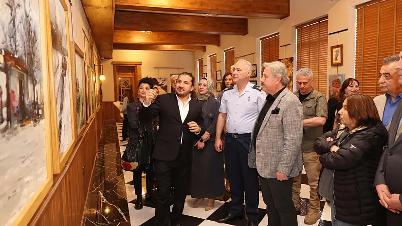 Melikgazi'de 'Karma Resim Sergisi' ziyaretçilerine açıldı