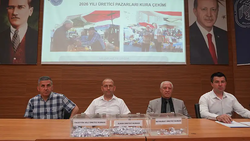 Melikgazi'de organik ürünler için kura çekildi