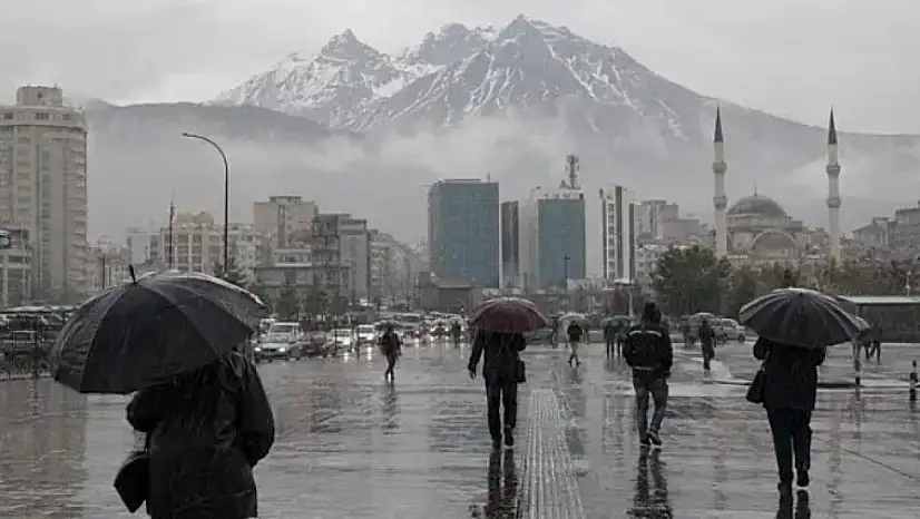 Meteoroloji'den Kayseri için kritik saat verildi: Sağanak geliyor