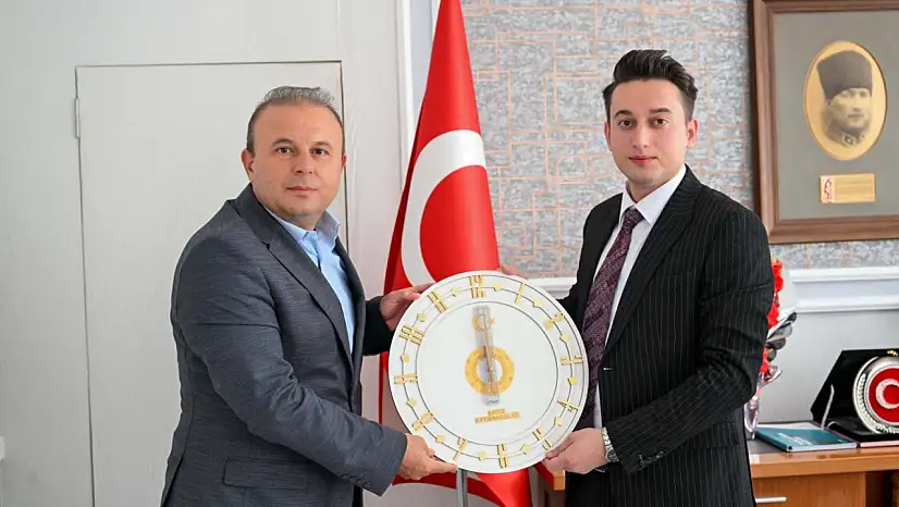 Müdür'den, Kaymakam'a ziyaret