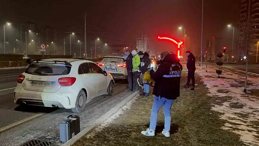 Kayseri'de polise çarpıp kaçan şahıs yakalandı