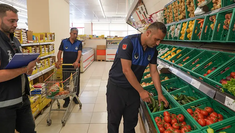 Raflardan kasaya kadar incelendi: Melikgazi'de market denetimi