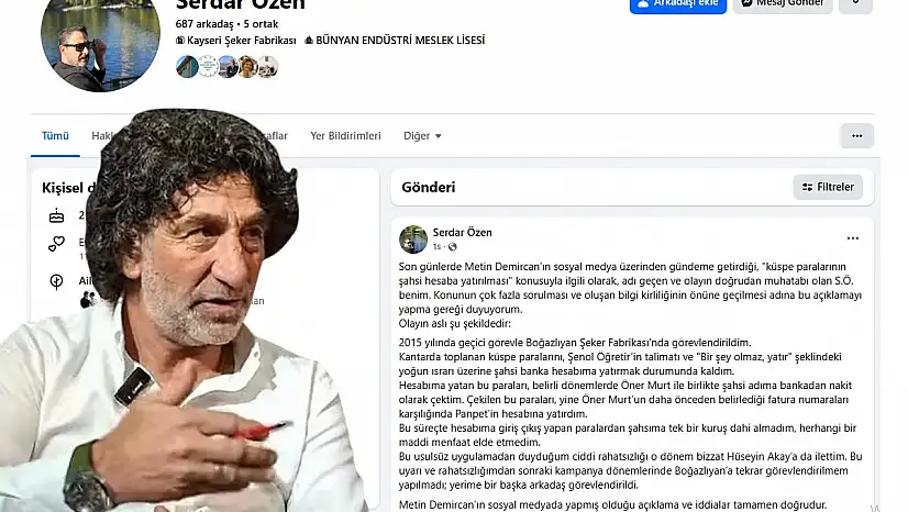'S.Ö. benim' dedi ve Kayseri Şeker ile ilgili o iddiayı doğruladı!