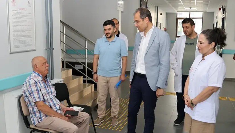Sağlığın kalbine indi!  Müdür Erşan'dan kritik ziyaretler