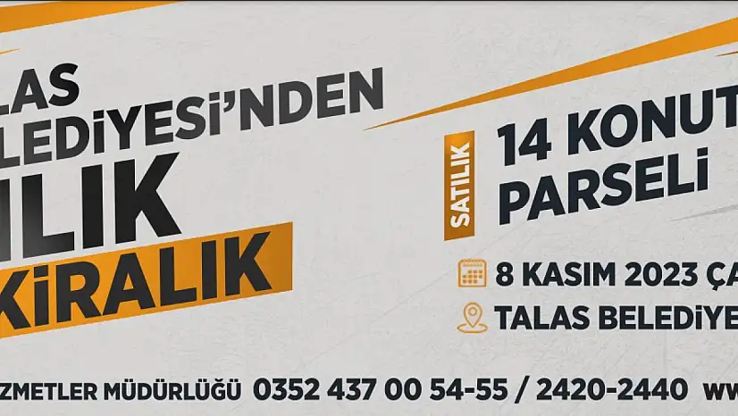 Talas Belediyesi Satılık ve Kiralık