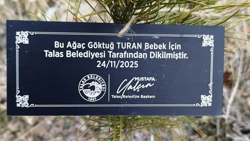 Talas'ta her bebek için bir fidan dikiliyor!