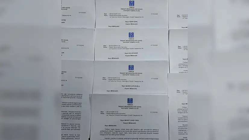 Taleplerini Kayseri Milletvekillerinin adreslerine yazılı olarak gönderdiler!