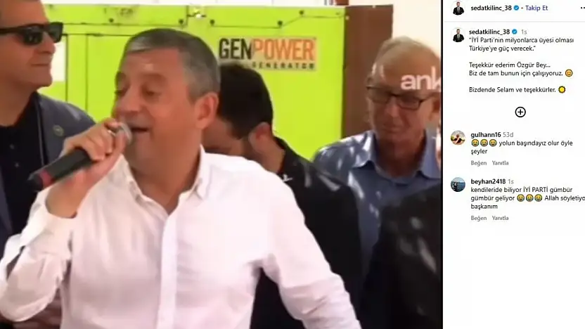 İYİ Partili Sedat Kılınç neden Özgür Özel'i paylaştı?