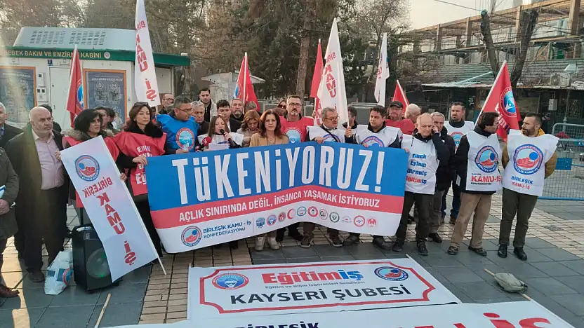 Kamu çalışanları hakça bütçe için meydanlara indi