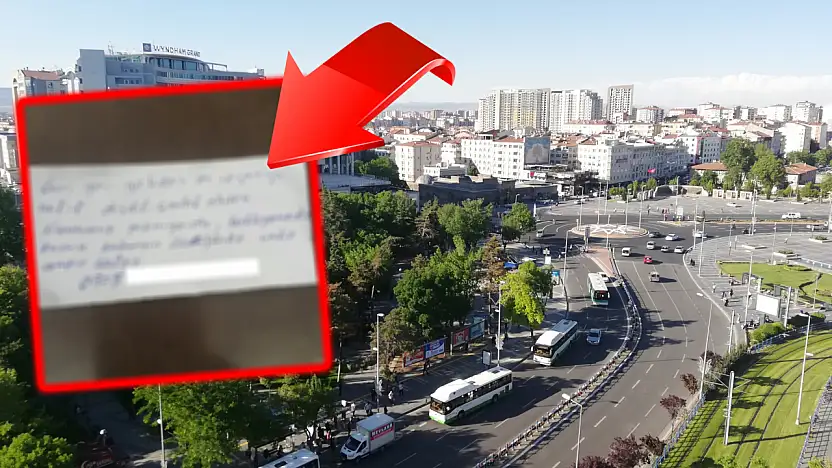 Kayseri'de eski Müdürün aracına çarpıp, gidenlerin bıraktığı not dikkat çekti!