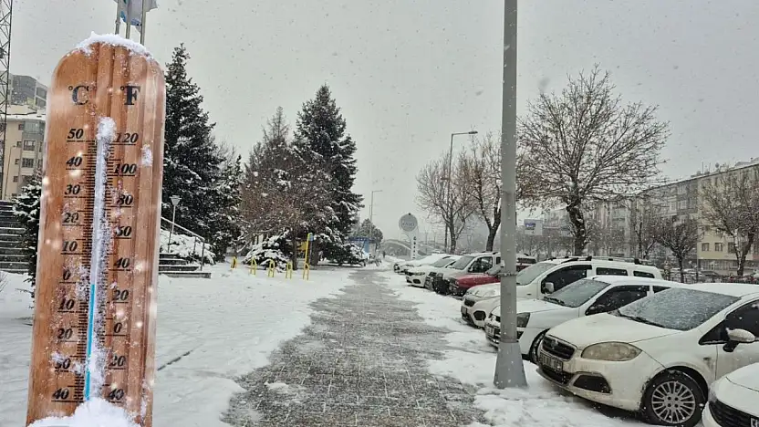 Kayseri'de dün gecenin en soğuk yeri belli oldu! Şehir buz kesti