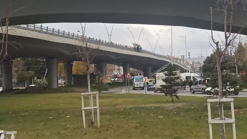 Kayseri'de hareketli dakikalar... Canına kıymak istedi
