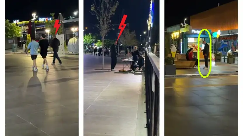 Kayseri'de kadınları rahatsız eden siyah kıyafetli şahıs tepki topladı!