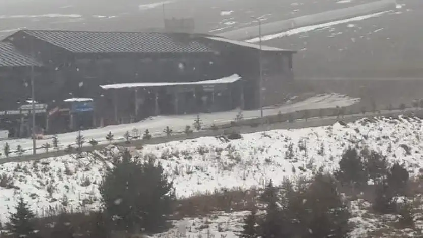 Kayseri'de o bölgeye kar yağıyor