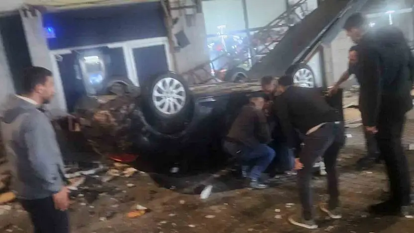Kayseri'de otomobil kayalıklardan uçtu! 1 yaralı