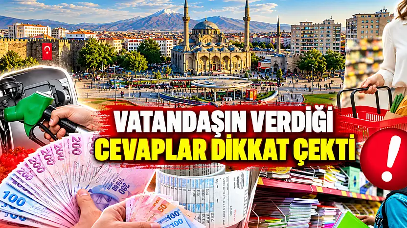 Kayseri'de tanınan iş adamı vatandaşa 'Bütçenizi en çok zorlayan ne?' diye sordu