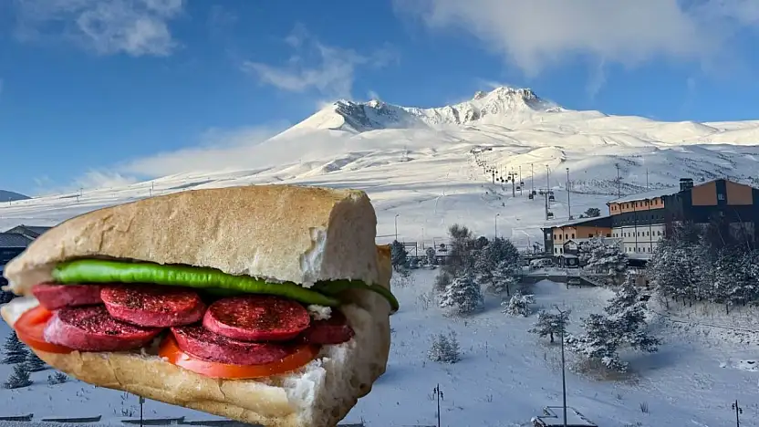 Kayseri'nin meşhur sucuk markasından 'Erciyes'te sezon açıldı' düzeltmesi
