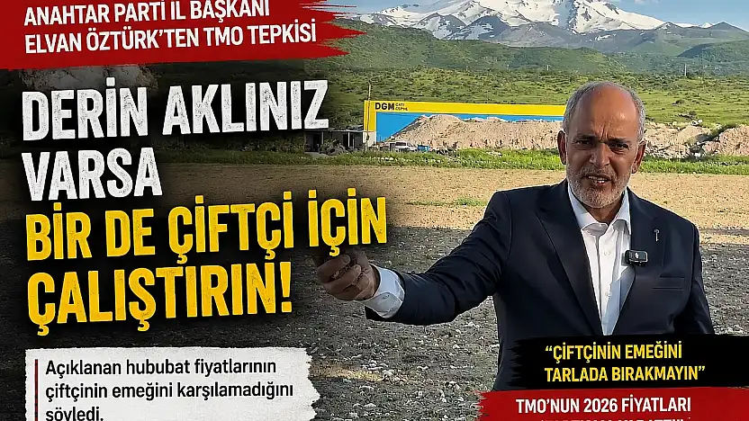 TMO fiyatları açıklandı: Kayseri'den çiftçi adına dikkat çeken tepki