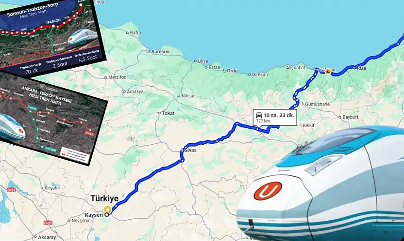 Bir rüya gerçek oluyor! Bu hat Kayseri'den Batum'a kadar uzanıyor