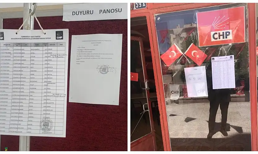 CHP'de o listeler parti binasına asıldı! Geri sayım başladı