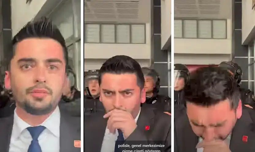 CHP Kayseri İl Başkanı Gözbaşı'nın zor anları! Konuşmakta güçlük çekti