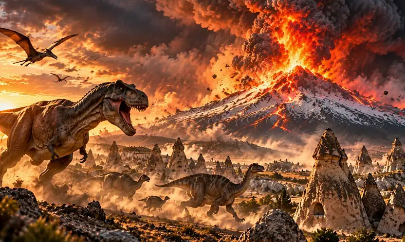 Erciyes patladığında dinozorlar bile yok muydu?