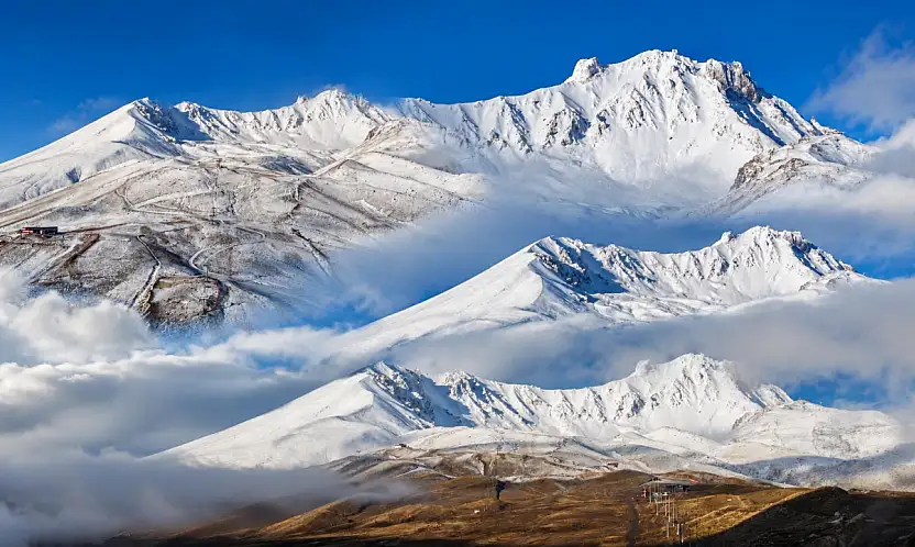 Erciyes'te muhteşem görüntüler
