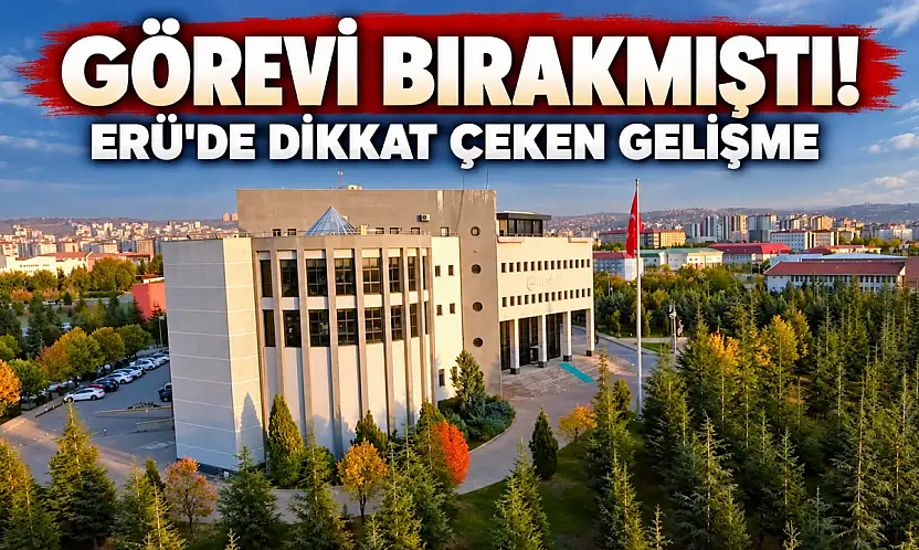 Erciyes Üniversitesi'nde Cumhurbaşkanı Erdoğan'ın ödül verdiği isme yeni görev!