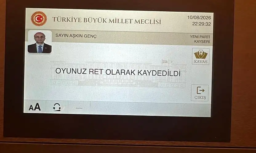 Genç Çerçeve Yasa'ya ret oyu verdi!