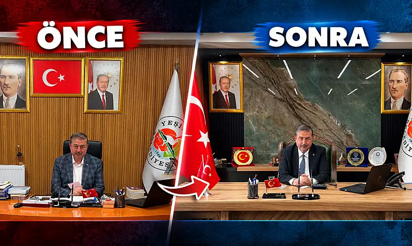 İşte Kayserili Başkanın yeni makam odası!