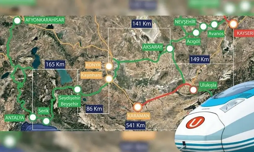 Kayseri-Antalya YHT Projesi'nde son durum! O isim meclise taşıdı