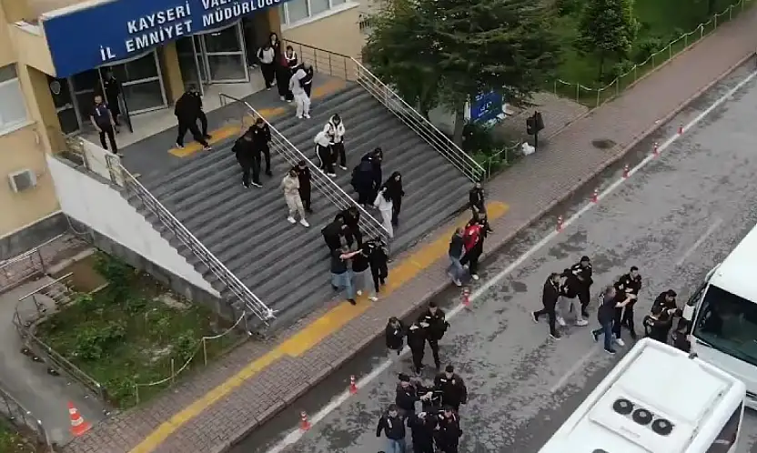 Kayseri'de 119 şüpheliden 60'ı tutuklandı