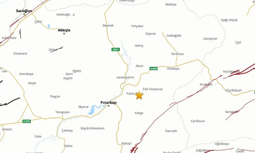 Kayseri'de 4.1 şiddetinde deprem!
