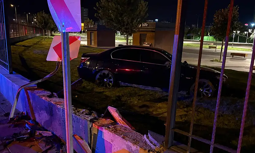 Kayseri'de akılalmaz kaza! 'Uçan otomobilin' sürücüsü alkollü çıktı
