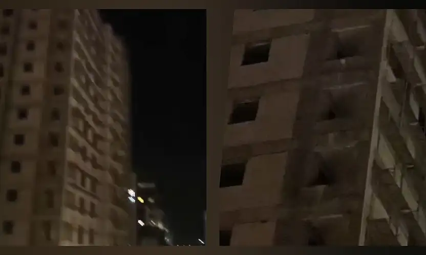 Kayseri'de gece yarısı inşaat halindeki binada görülen kadın polisi alarma geçirdi