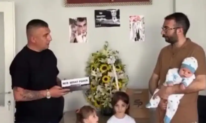 Kayseri'de ikinci 'Sedat Peker' bebek dünyaya geldi