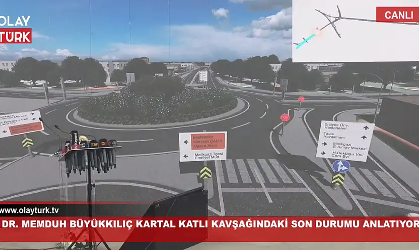 Kayseri'de merakla beklenen Kartal Kavşağı tamamlandığında nasıl bir görüntü ortaya çıkacak? O görüntü ortaya çıktı