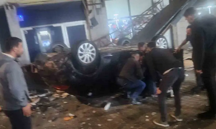 Kayseri'de otomobil kayalıklardan uçtu! 1 yaralı