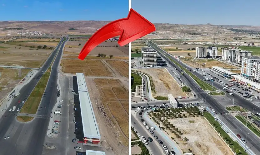 Kayseri'de terminalin yapılacağı bölge 8 yılda baştan sona değişti!