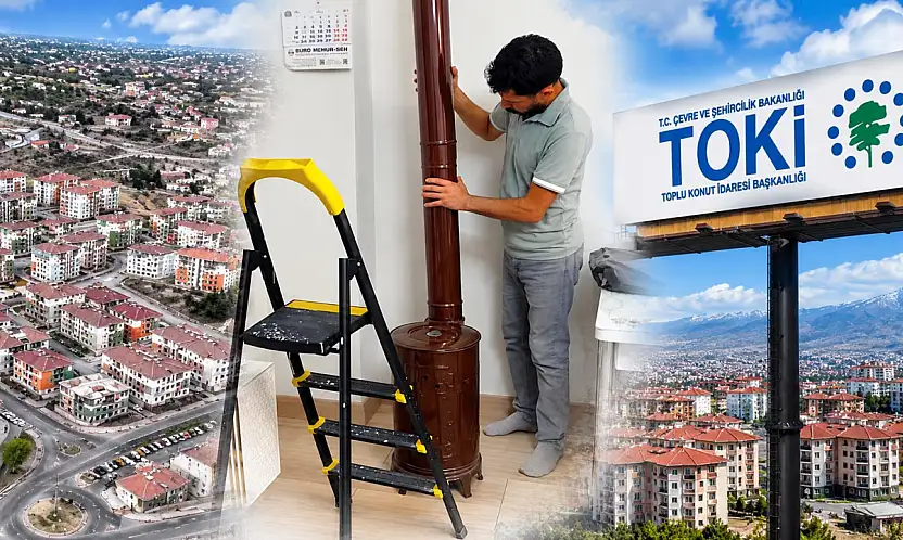 Kayseri'de TOKİ konutlarında soba kuruldu iddiası