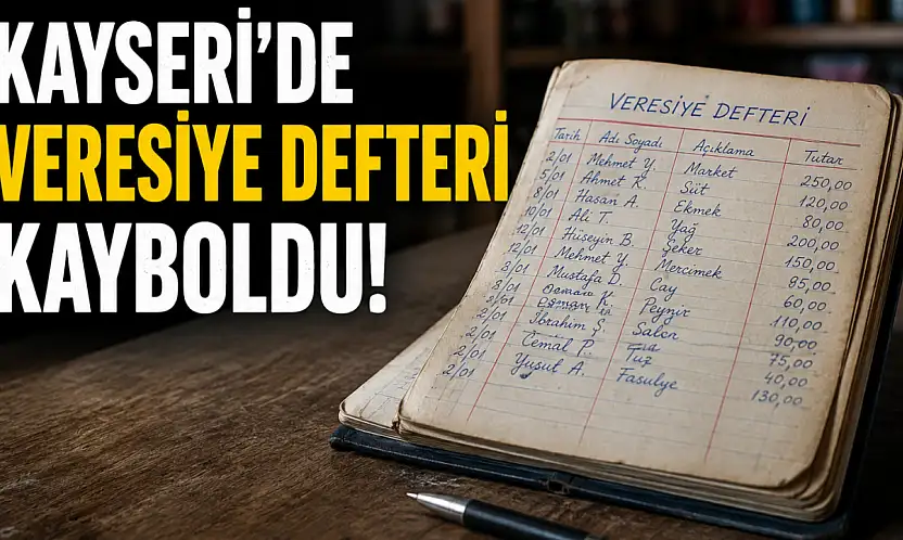 Kayseri'de veresiye defteri kayboldu? Defter kimin eline geçti?