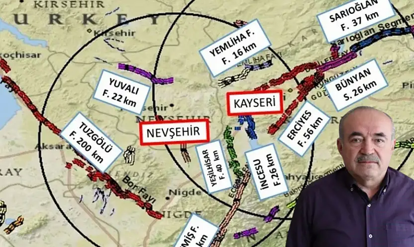 Kayseri'deki 6 fay komşuyu da tehdit ediyor! Evsen tek tek açıkladı