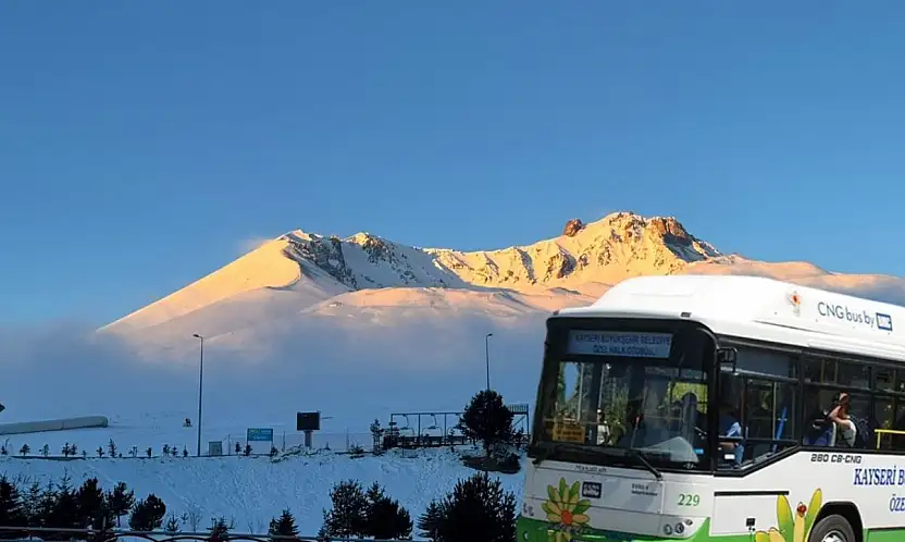 Kayseri'den Erciyes'e otobüs sefer saatleri belli oldu!